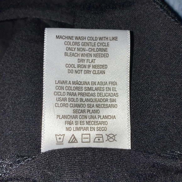 BONGO lace shoulder details black stretchy short sleeve top size S - Picture 6 of 9